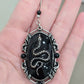 Killstar Kissing Eve Earrings Silver Gothic Occult Serpent Cameo Snake Drop OS