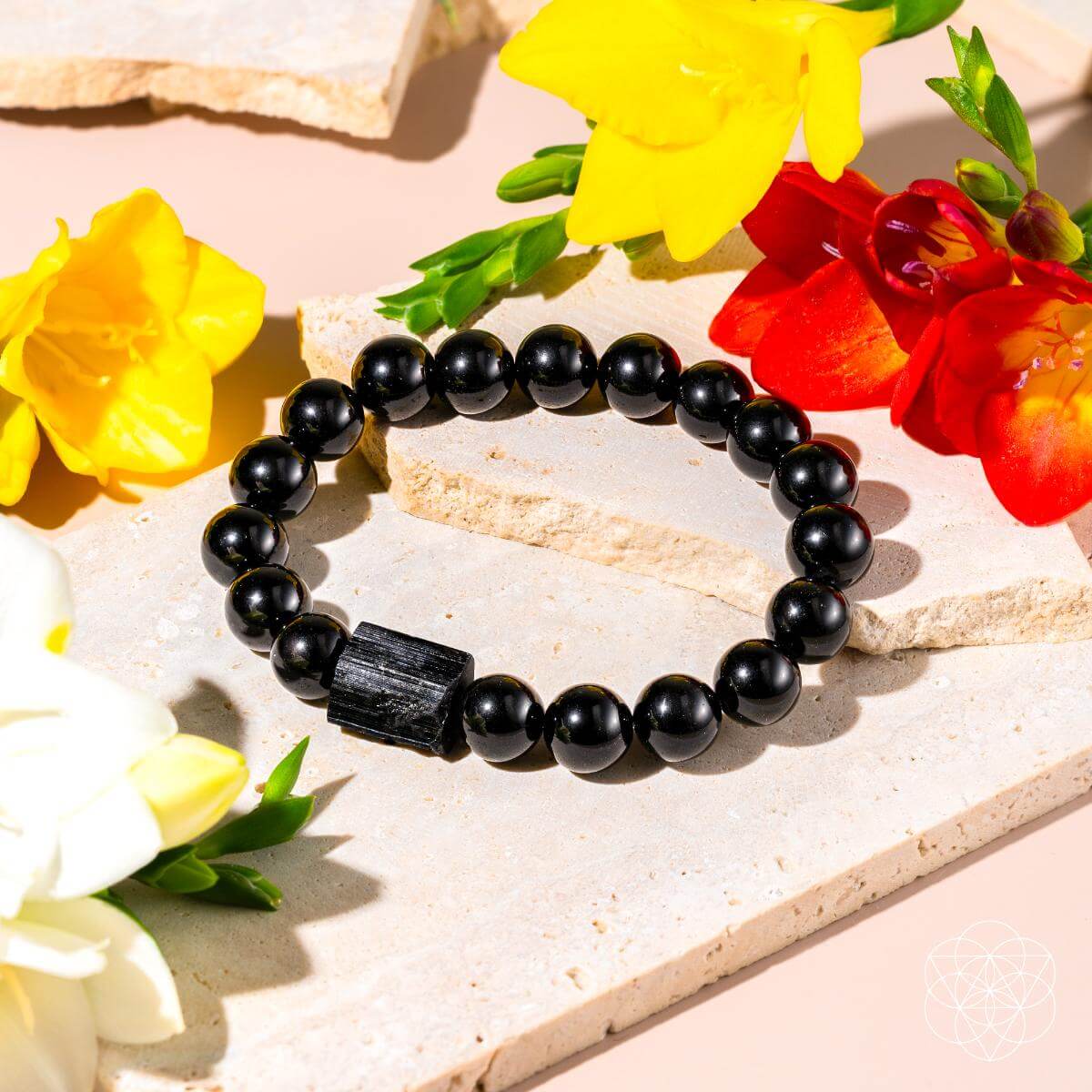 Habit Breaker - Black Obsidian & Tourmaline Bracelet -  - Bracelet