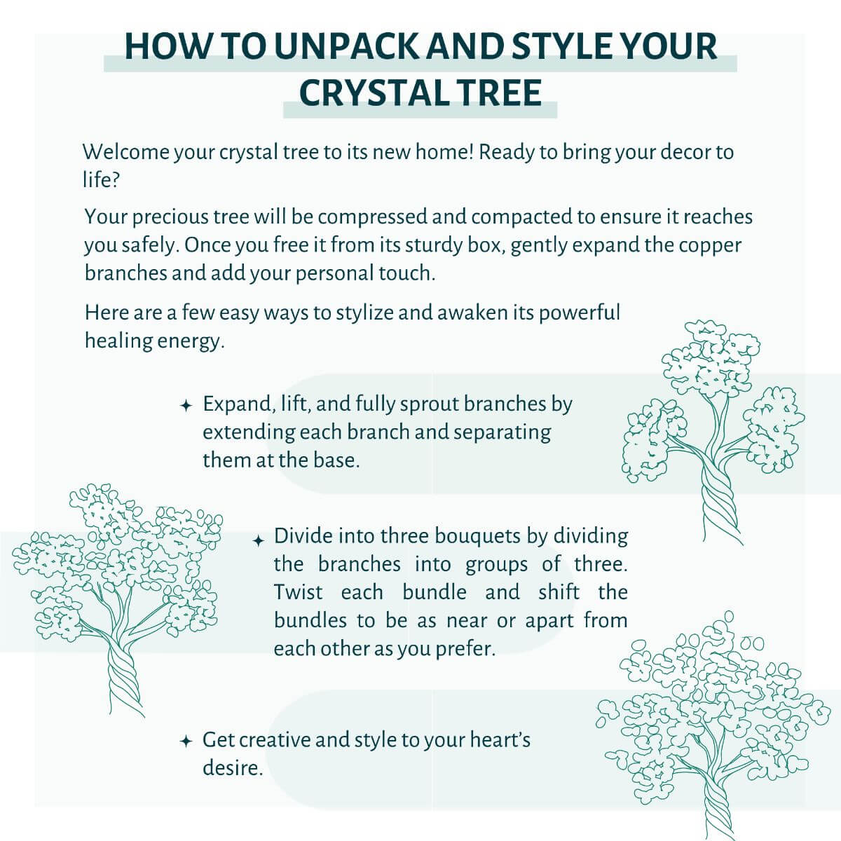 Home Sweet Home - Feng Shui Rose Quartz Tree -  - Crystal Tree