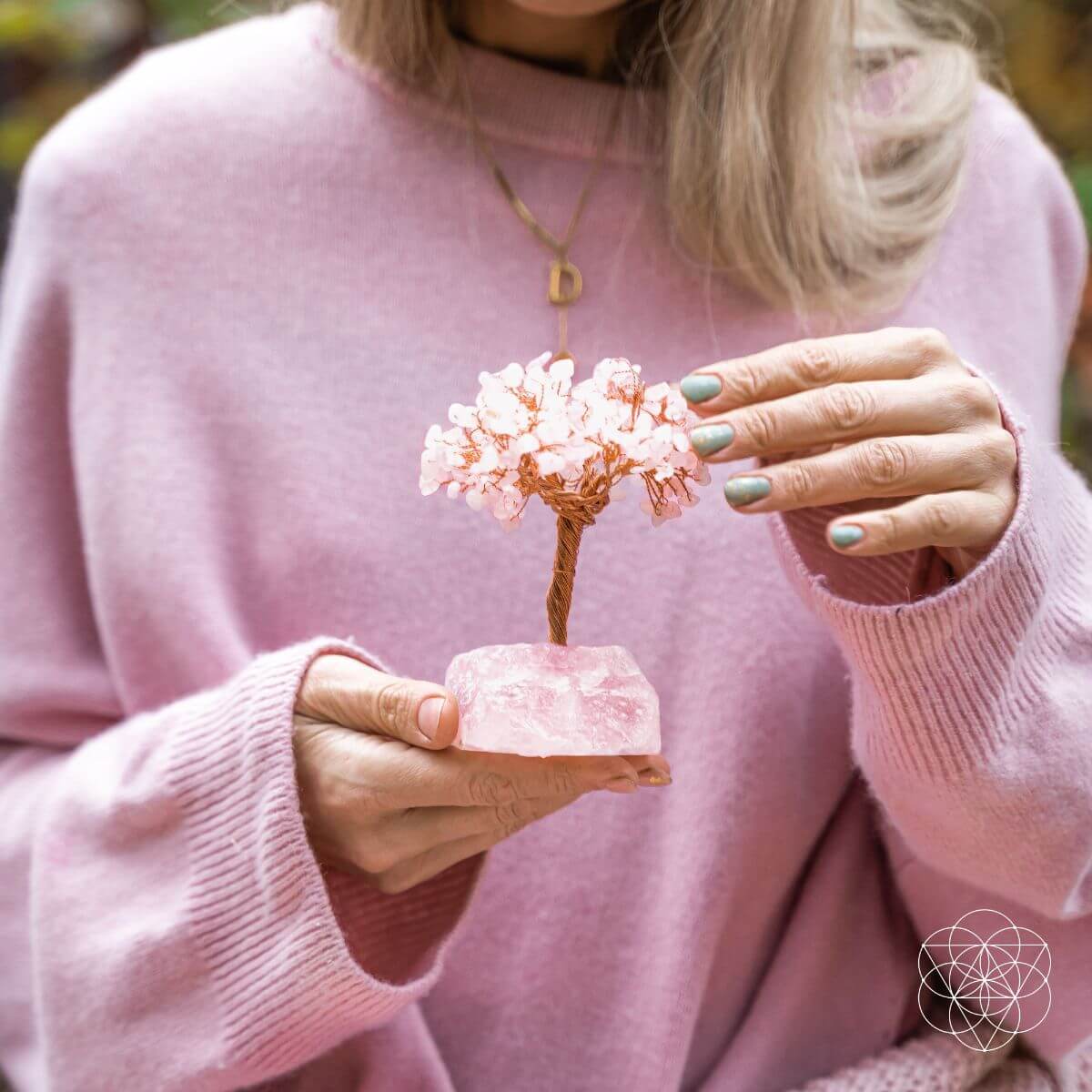 Home Sweet Home - Feng Shui Rose Quartz Tree -  - Crystal Tree