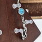 Painful Pleasures Blue Gem Snake Charm Navel Ring in 14G Surgical Steel