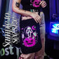 "Cute But Psycho" Black Crossbody Sling Tote Bag -  - Crossbody Bag