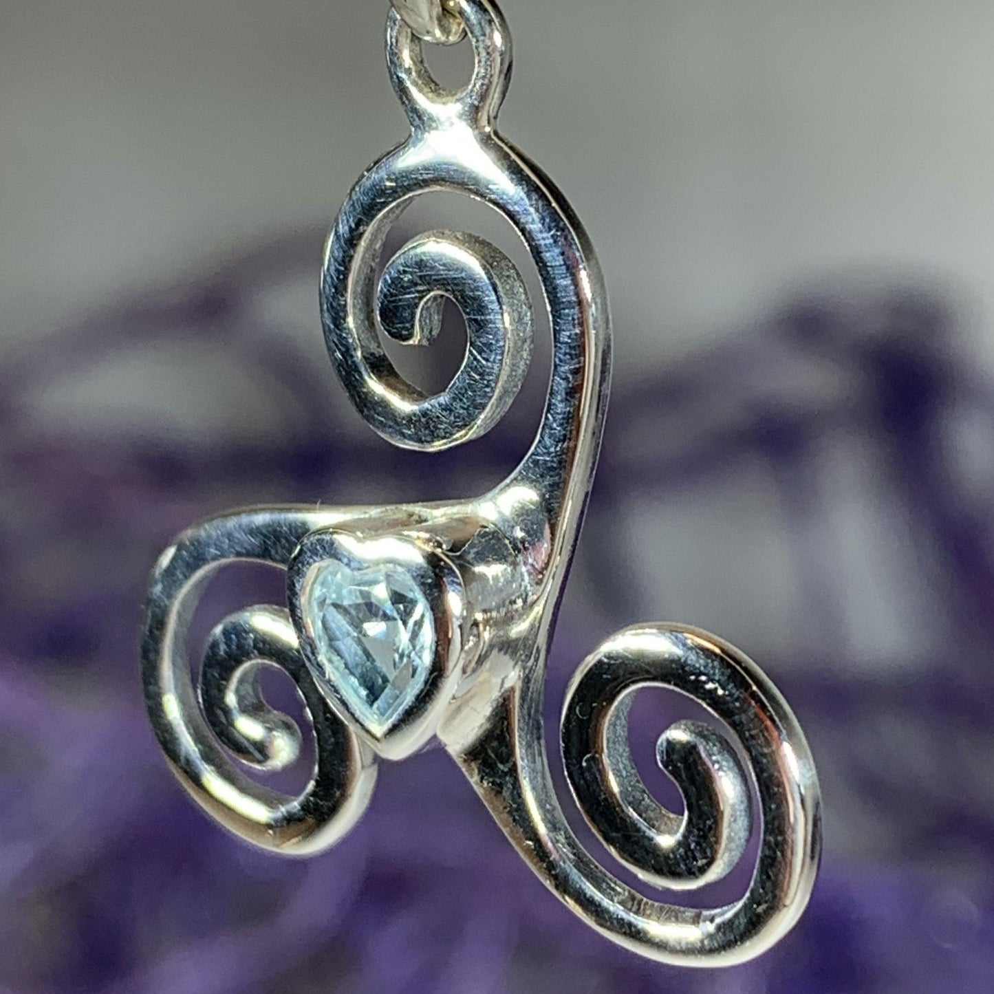 Celtic Spiral Love Necklace -  - Pendant