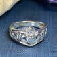 Claddagh Chevron Ring -  - Ring