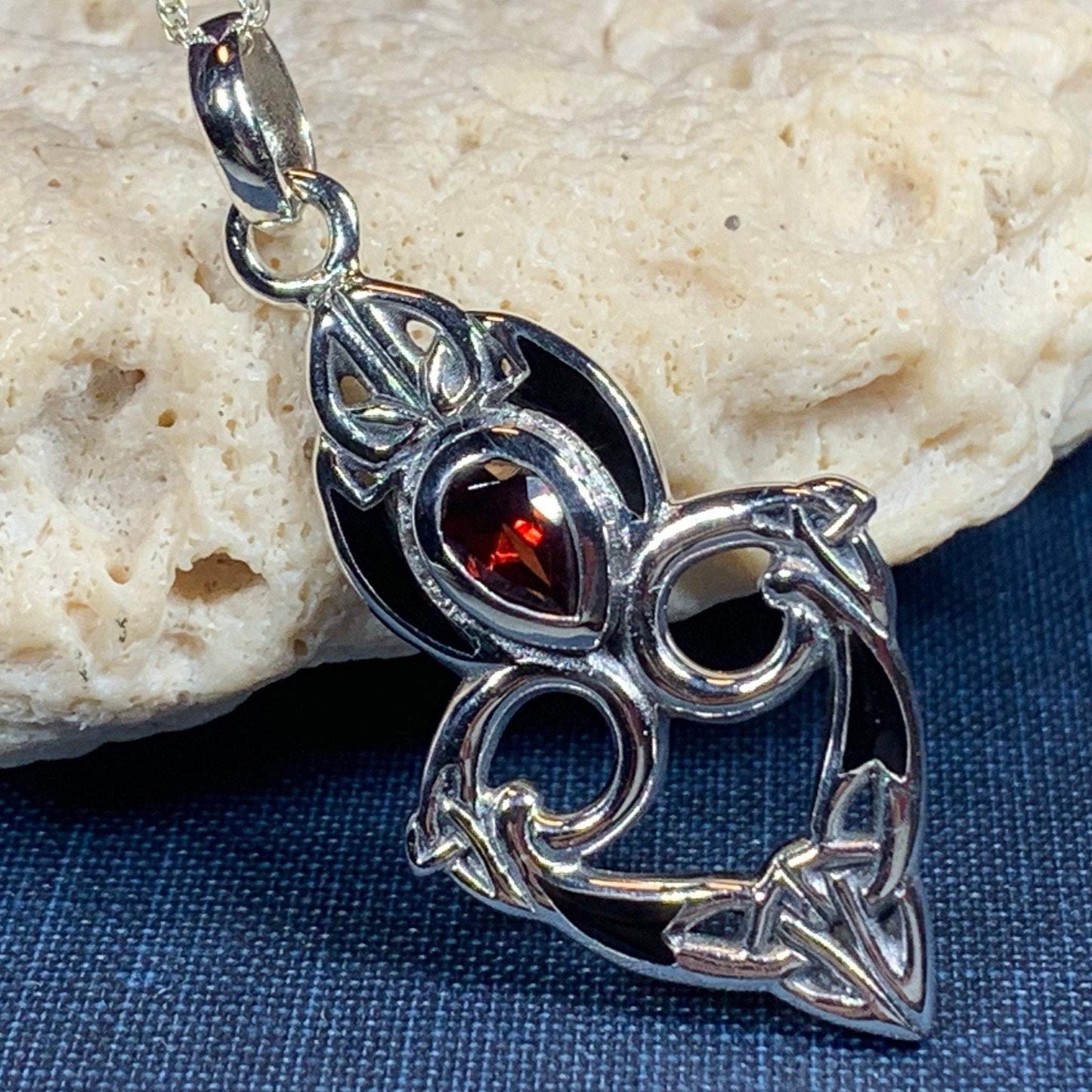 Cordelia Trinity Knot Necklace -  - Pendant