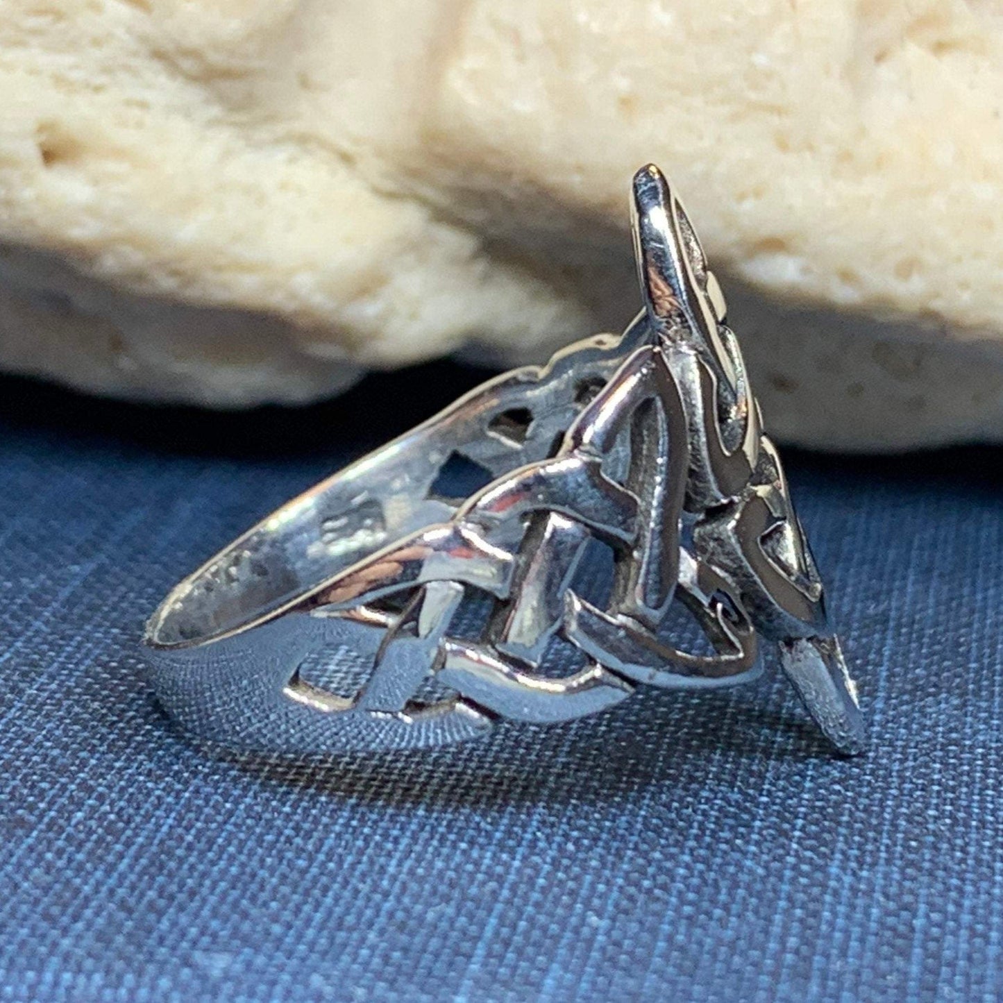 Double Trinity Knot Ring -  - Ring