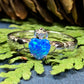 Erline Claddagh Blue Opal Ring -  - Ring