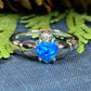 Erline Claddagh Blue Opal Ring -  - Ring