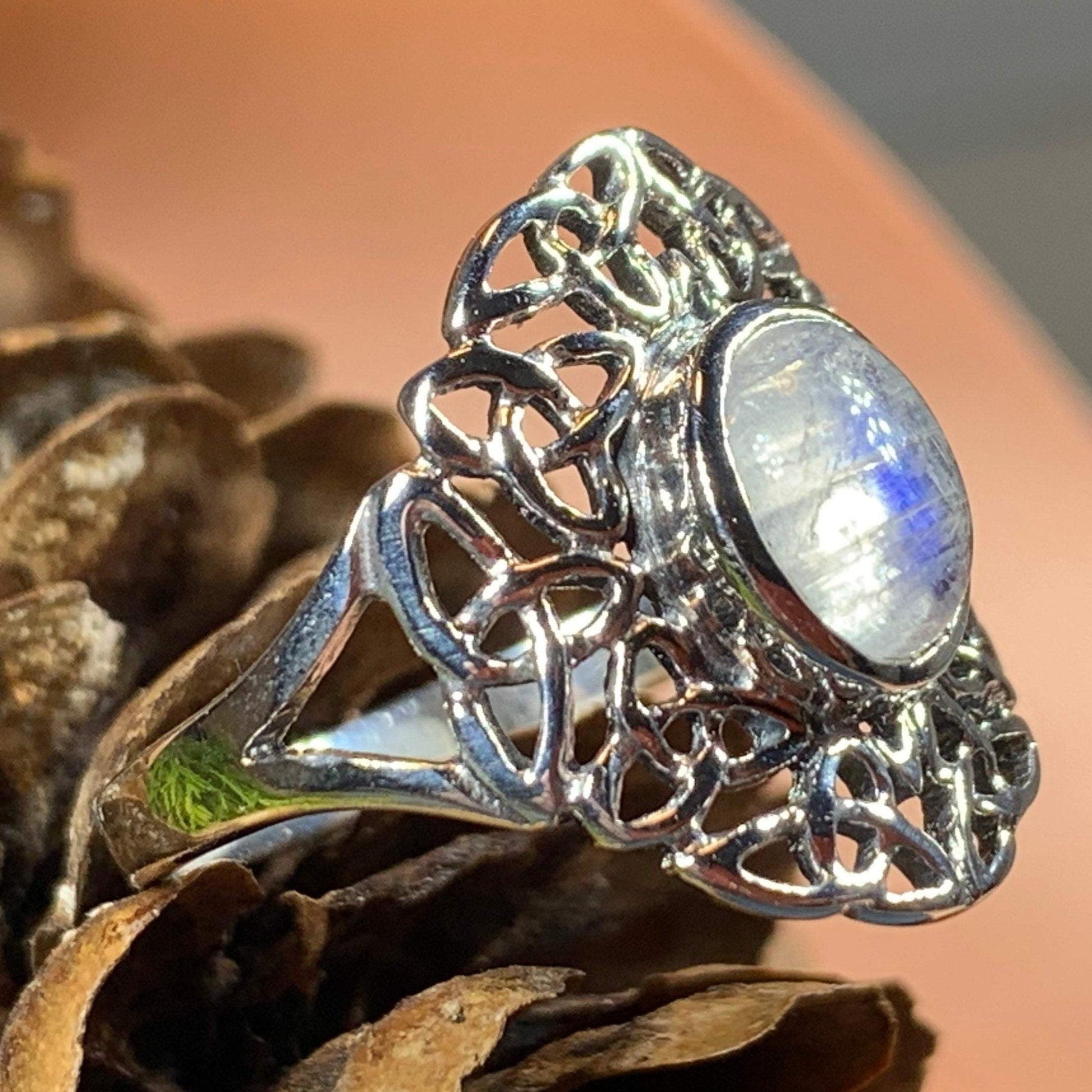 Celtic Starglow Moonstone Ring -  - Ring