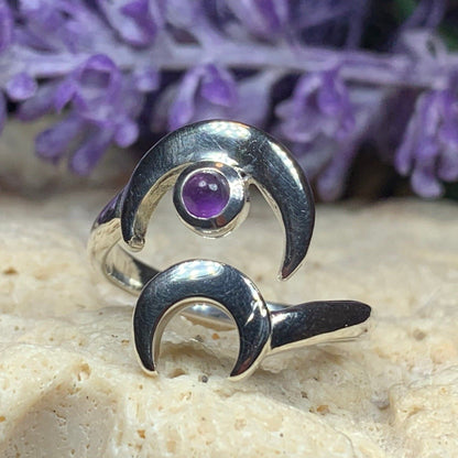 Double Crescent Moon Ring -  - Ring