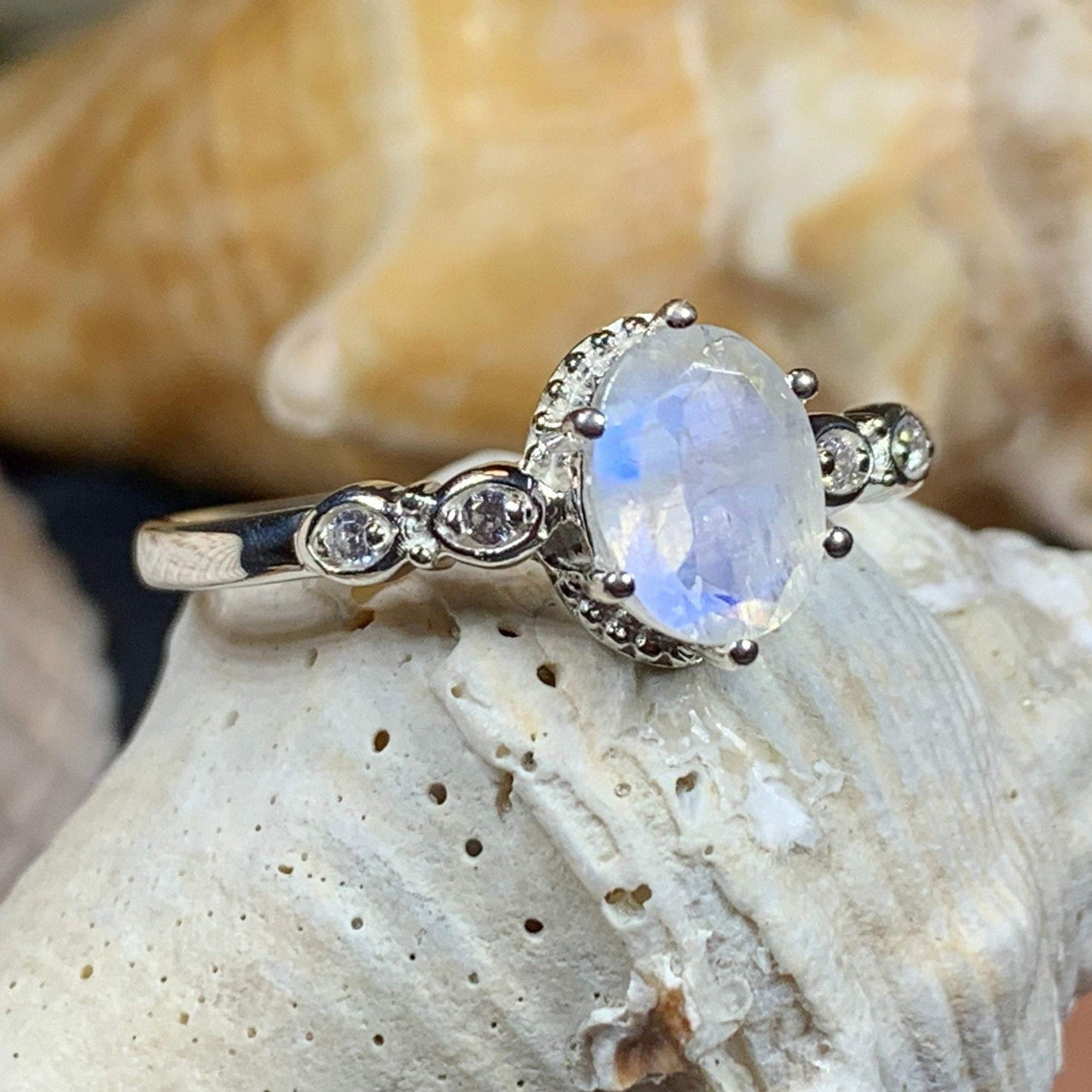 Diana Moonstone Promise Ring -  - Ring