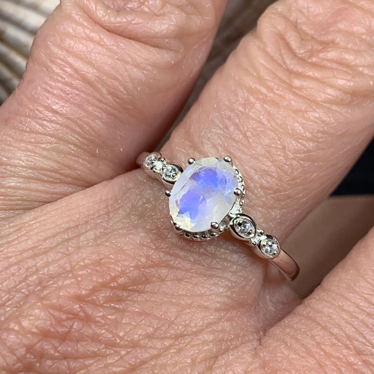 Diana Moonstone Promise Ring -  - Ring