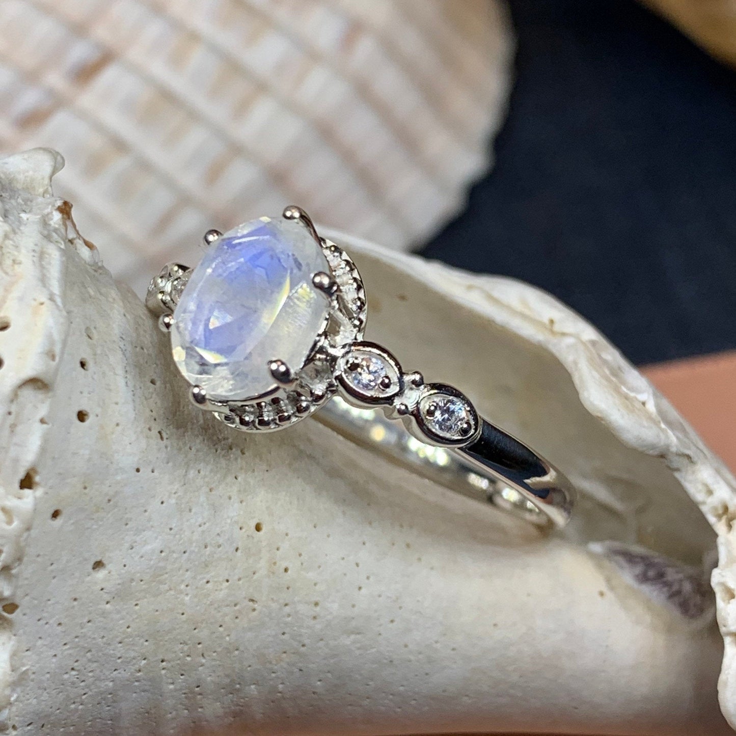Diana Moonstone Promise Ring -  - Ring
