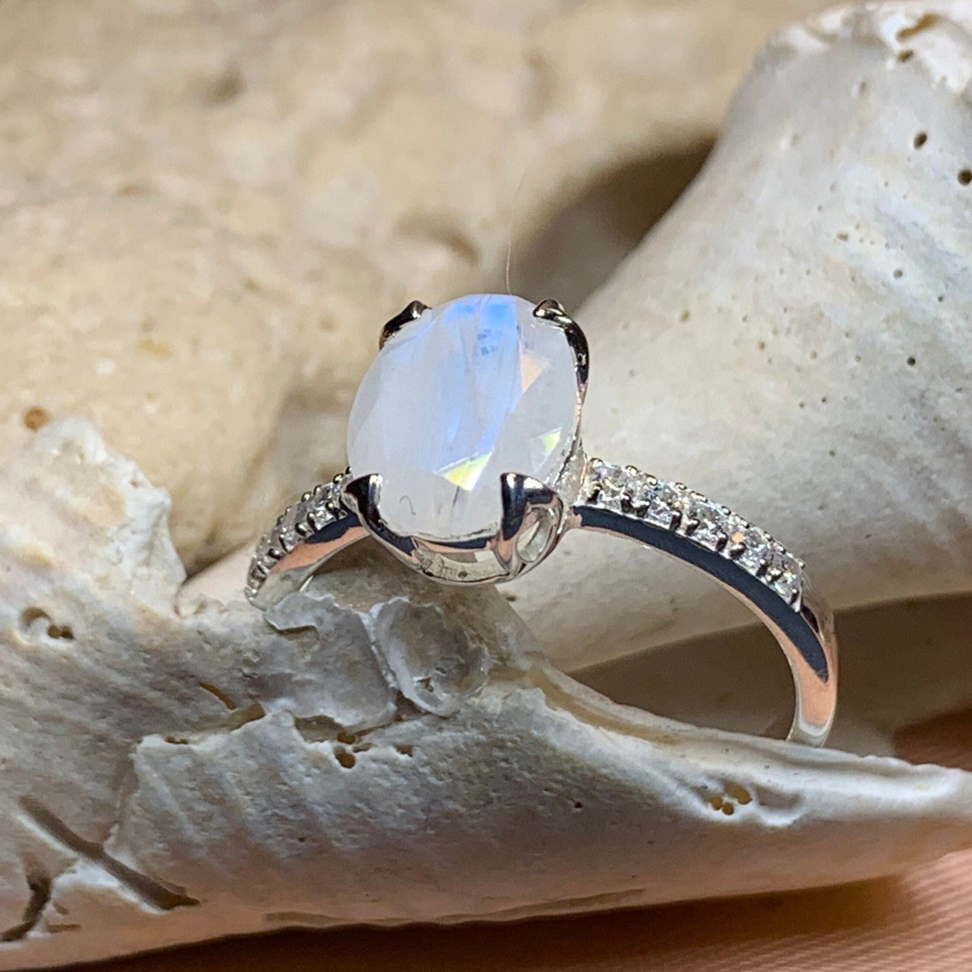 Emiliana Moonstone Promise Ring -  - Ring