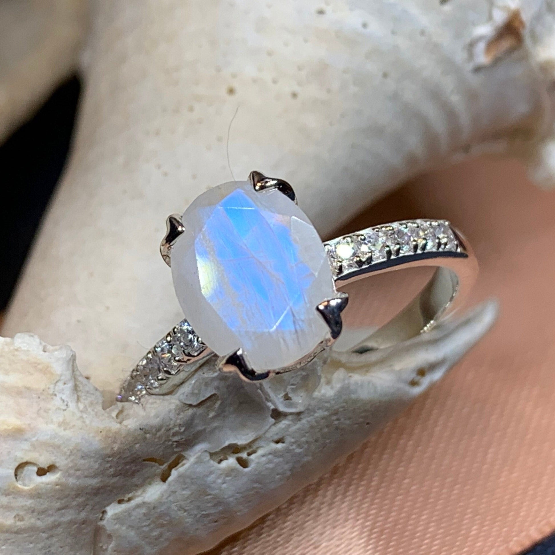Emiliana Moonstone Promise Ring -  - Ring