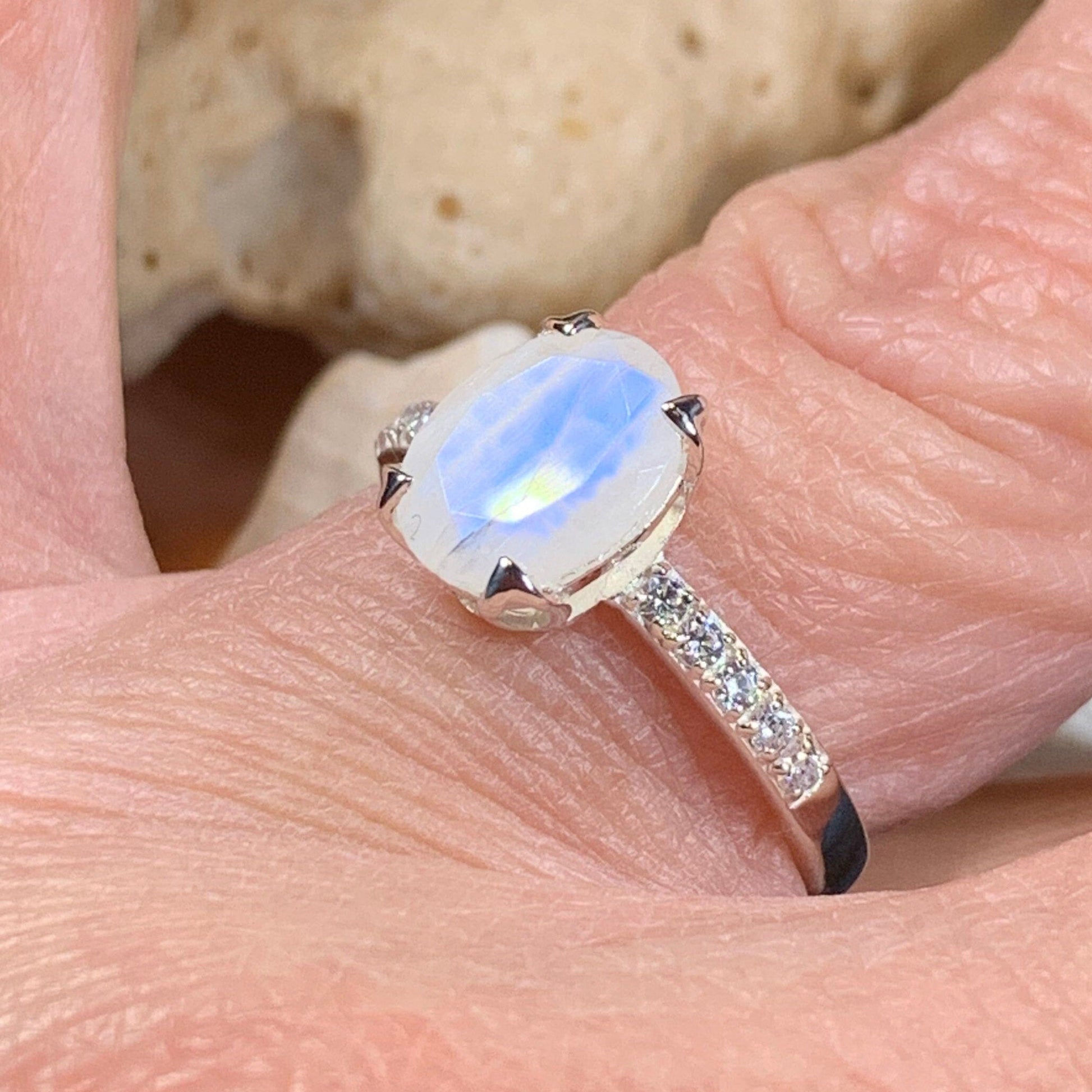 Emiliana Moonstone Promise Ring -  - Ring
