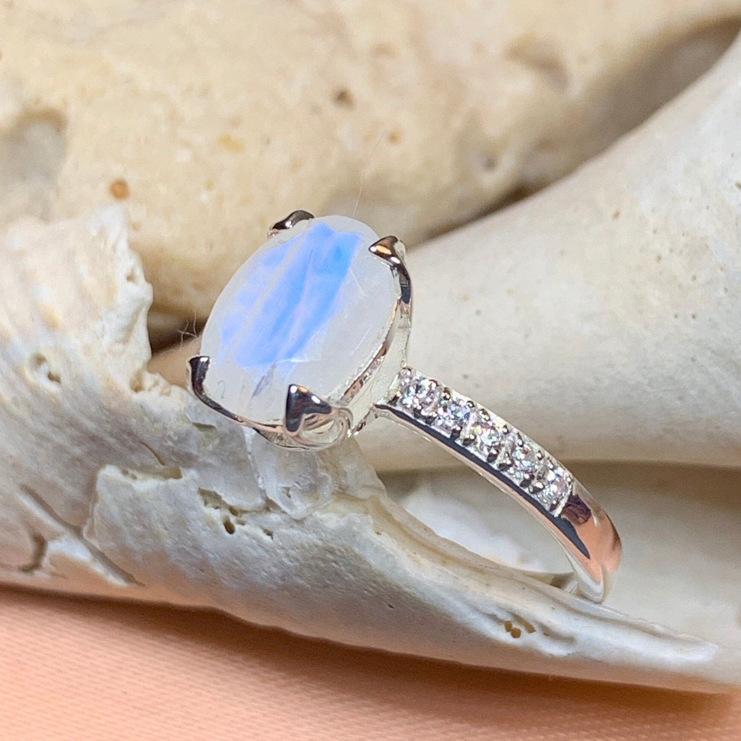 Emiliana Moonstone Promise Ring -  - Ring