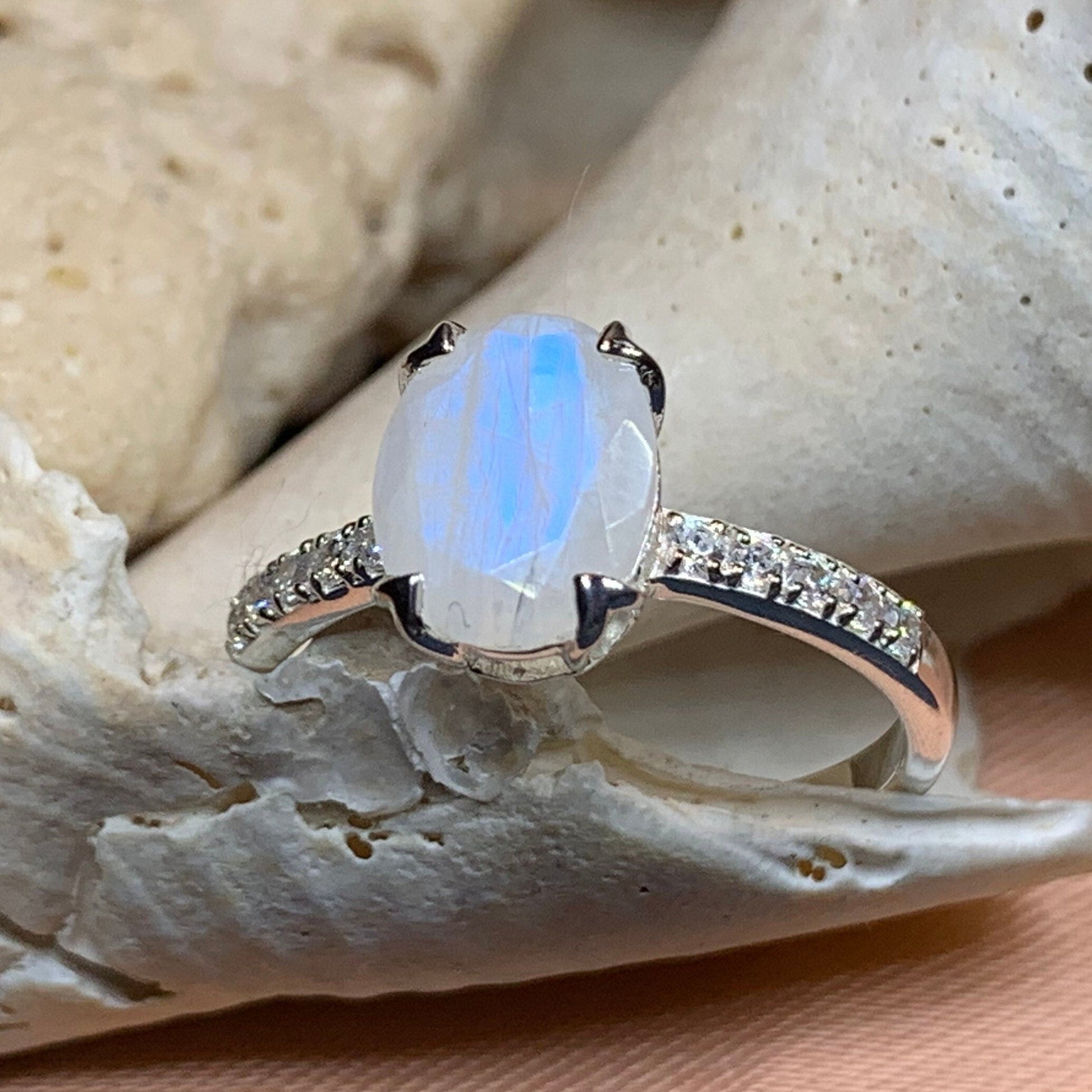 Emiliana Moonstone Promise Ring -  - Ring