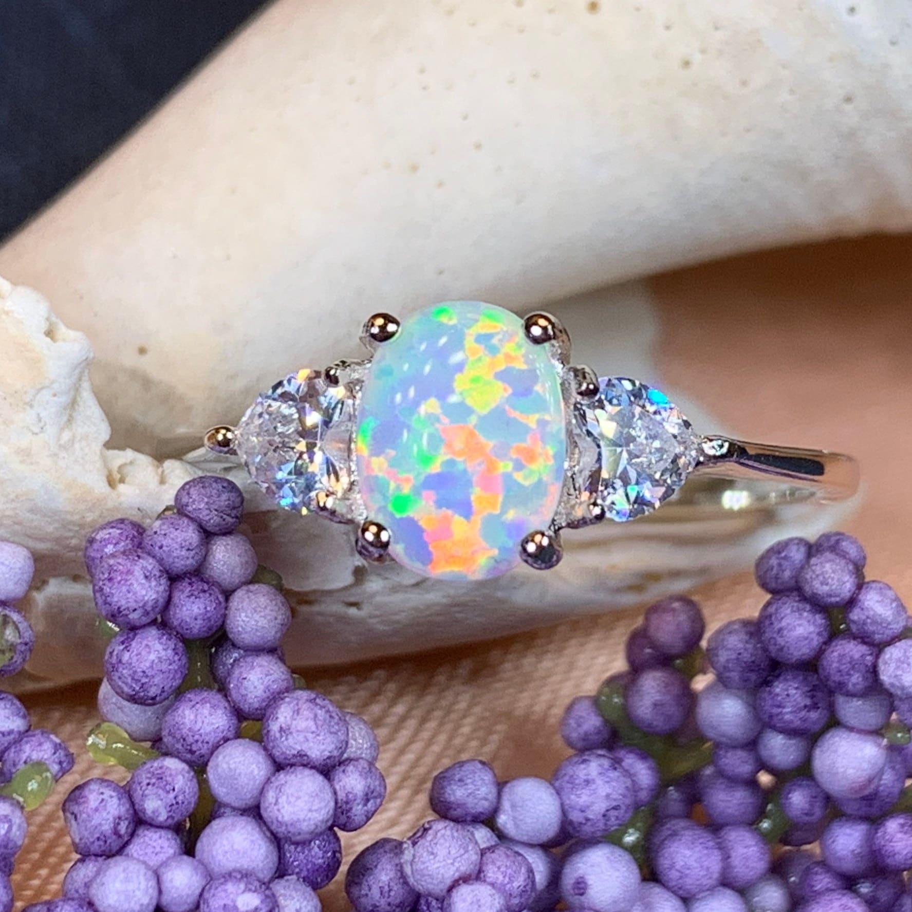 Enya Opal Celtic Ring -  - Ring