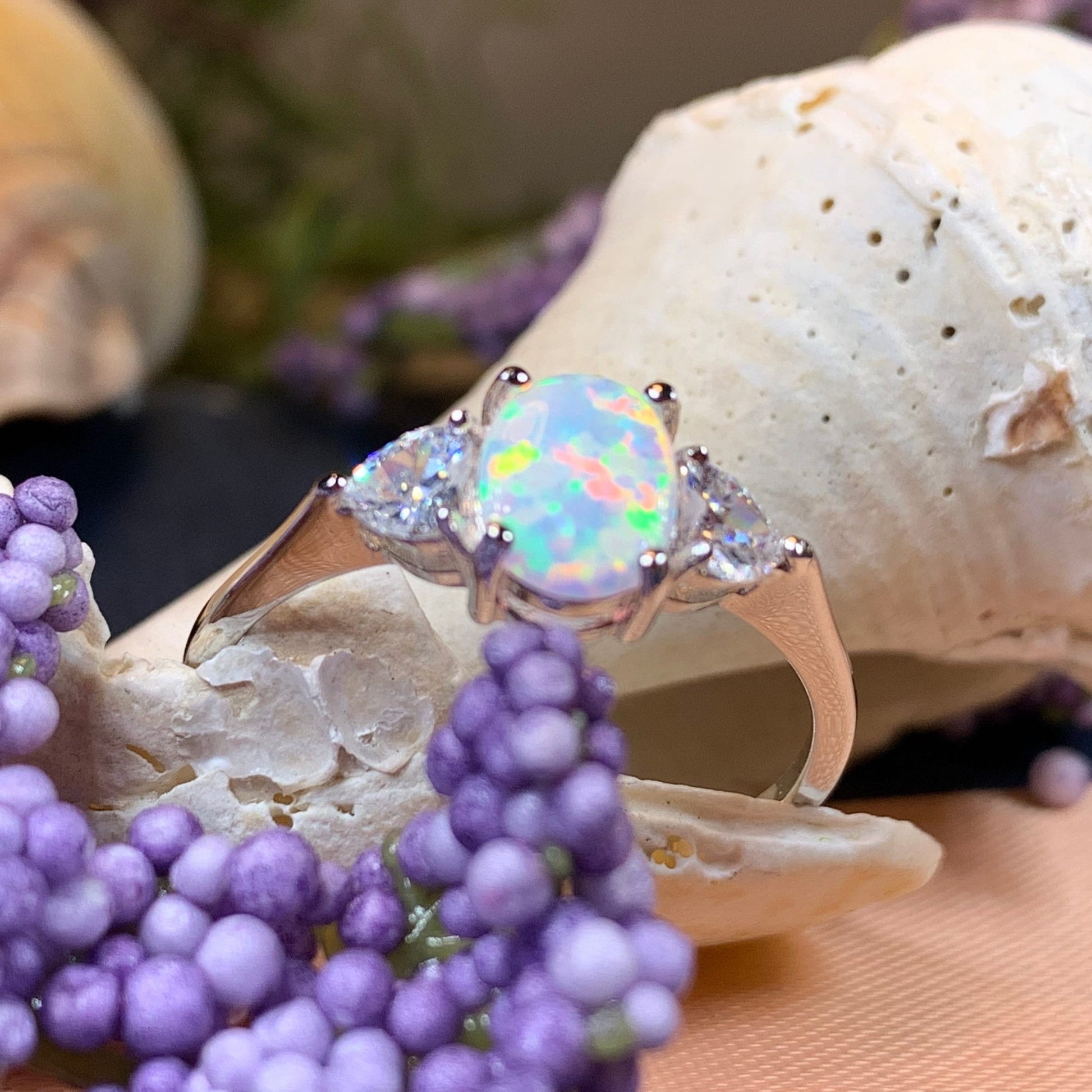 Enya Opal Celtic Ring -  - Ring
