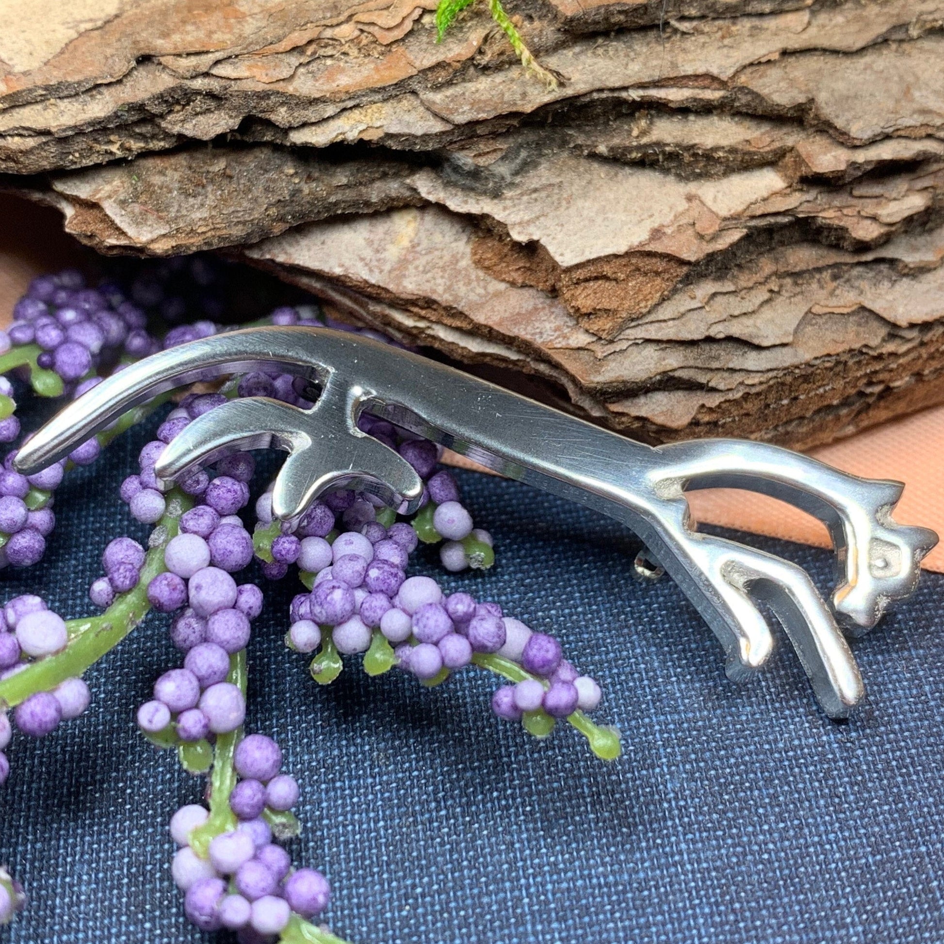Celtic Uffington White Horse Brooch -  - Brooch