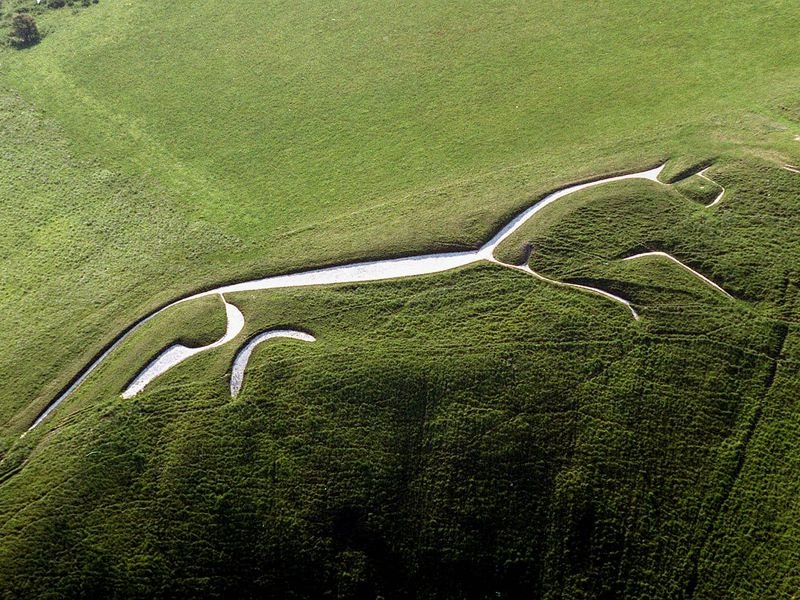 Celtic Uffington White Horse Brooch -  - Brooch