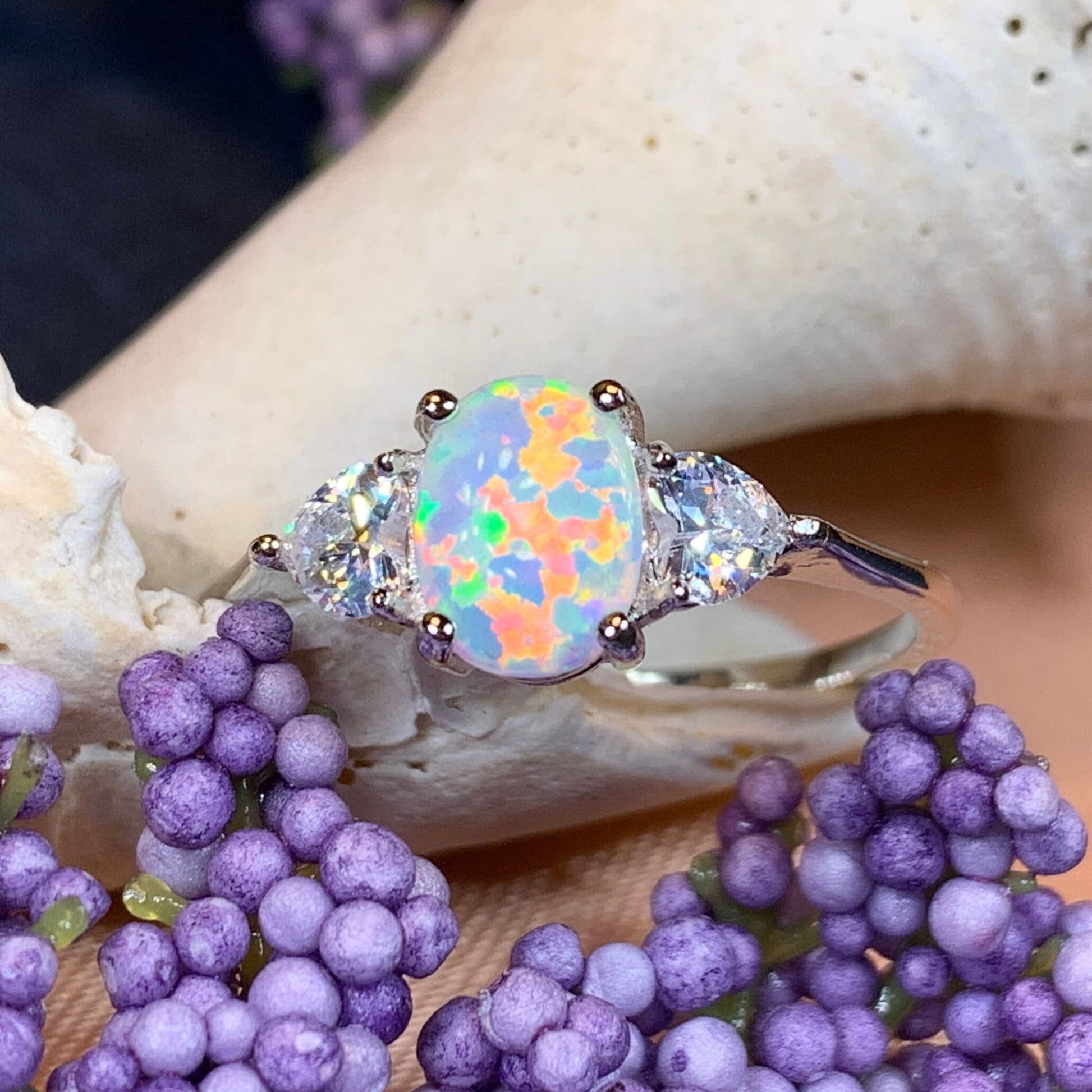 Enya Opal Celtic Ring -  - Ring