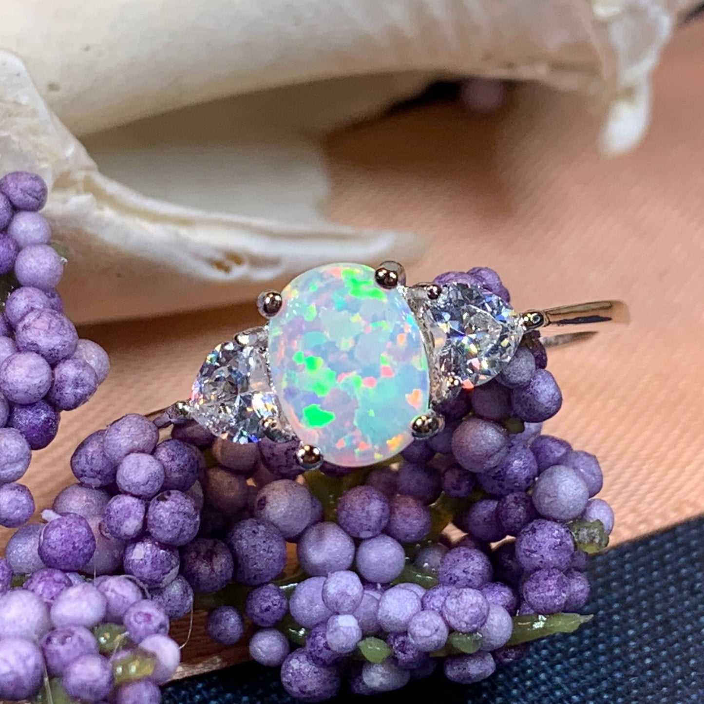 Enya Opal Celtic Ring -  - Ring