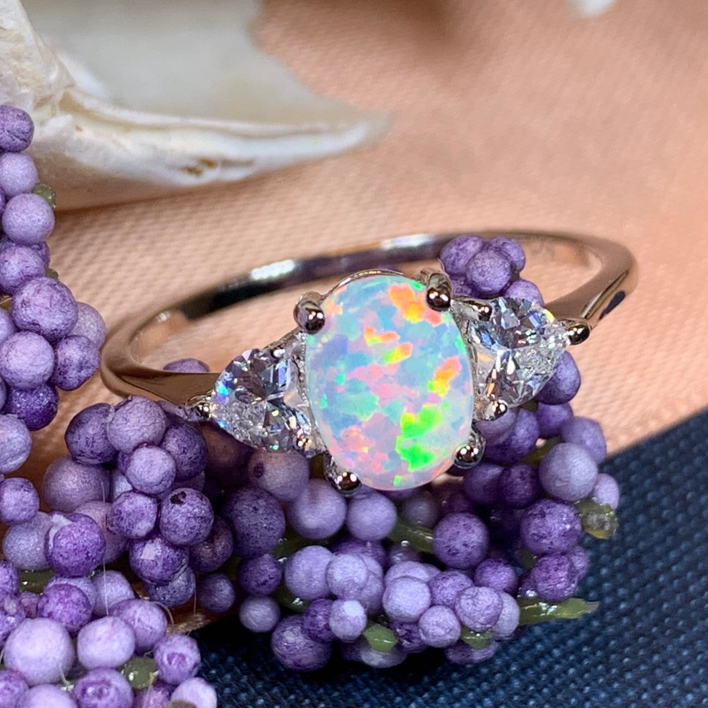 Enya Opal Celtic Ring -  - Ring