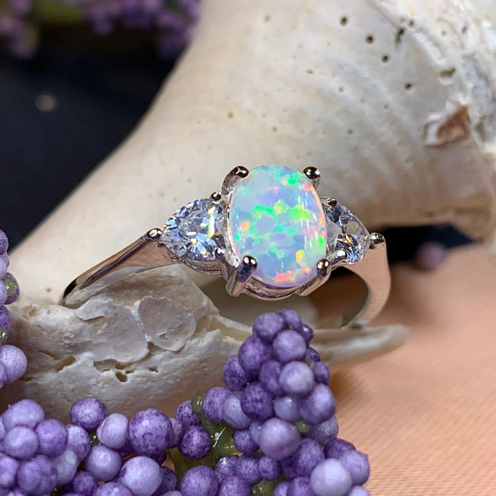 Enya Opal Celtic Ring -  - Ring