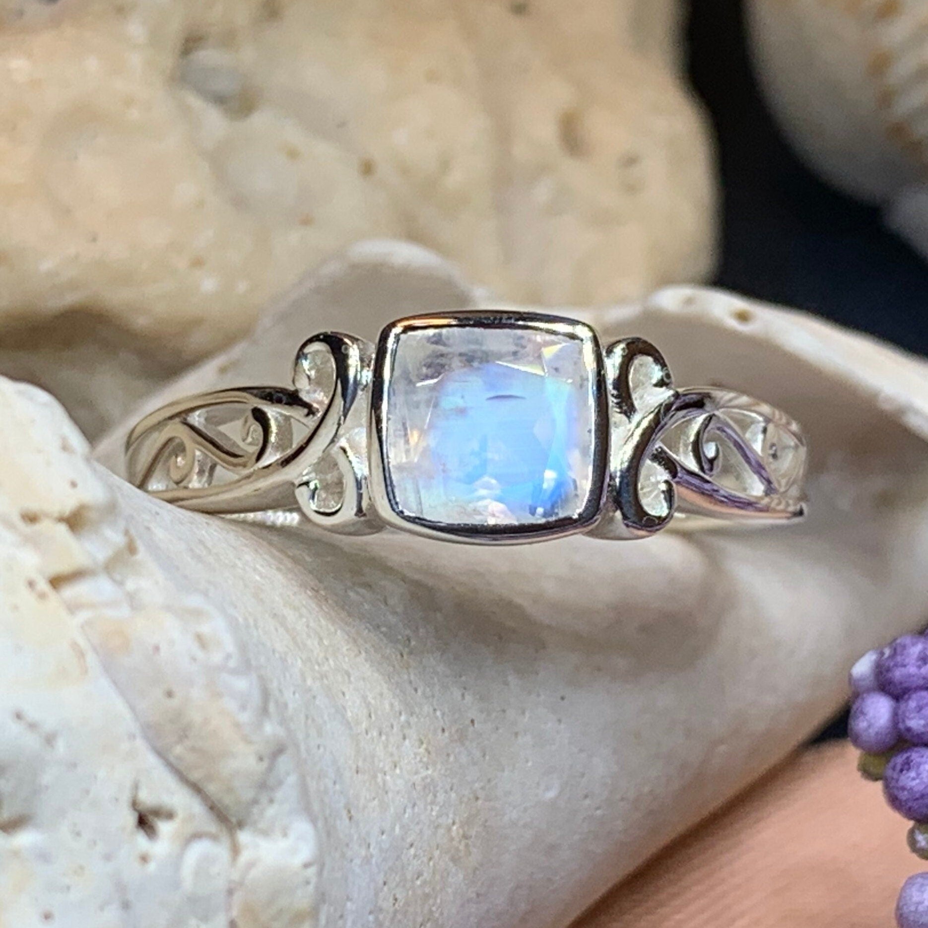 Coriena Moonstone Ring -  - Ring