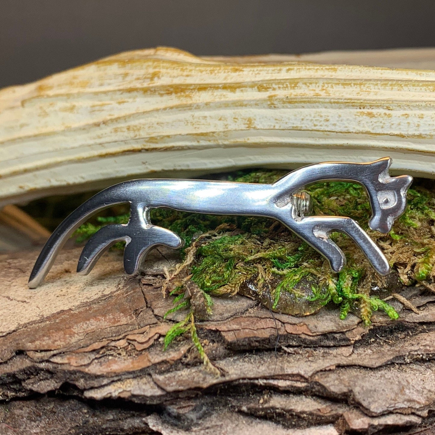Celtic Uffington White Horse Brooch -  - Brooch