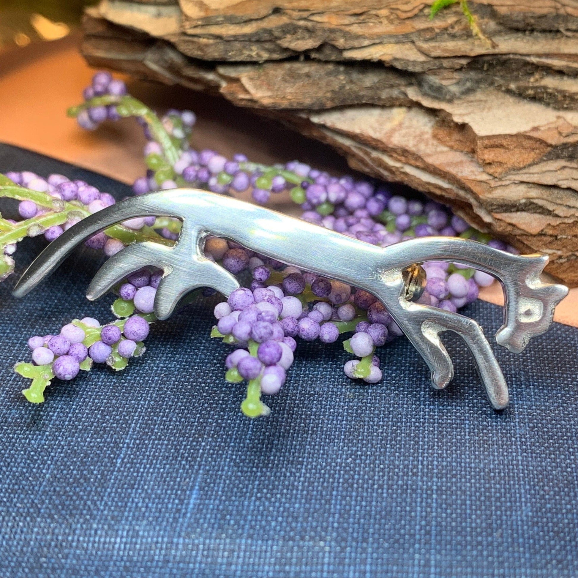 Celtic Uffington White Horse Brooch -  - Brooch