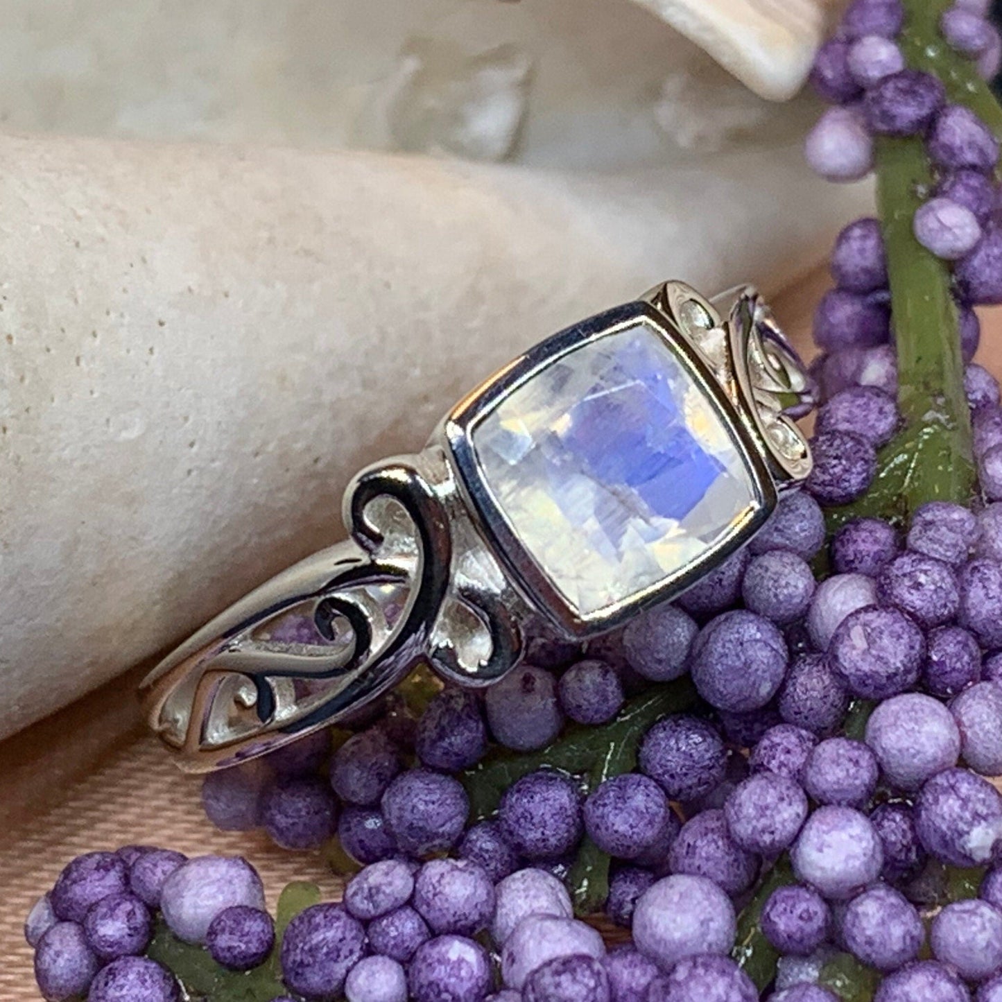 Coriena Moonstone Ring -  - Ring