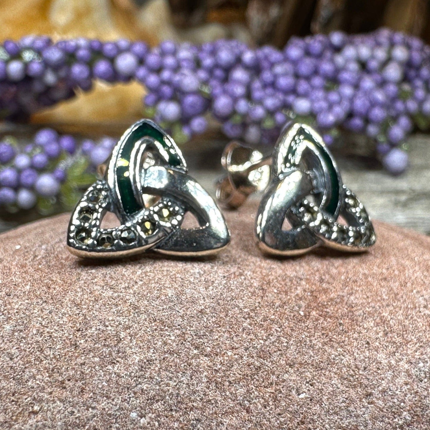 Chana Trinity Knot Post Earrings -  - Post Earrings