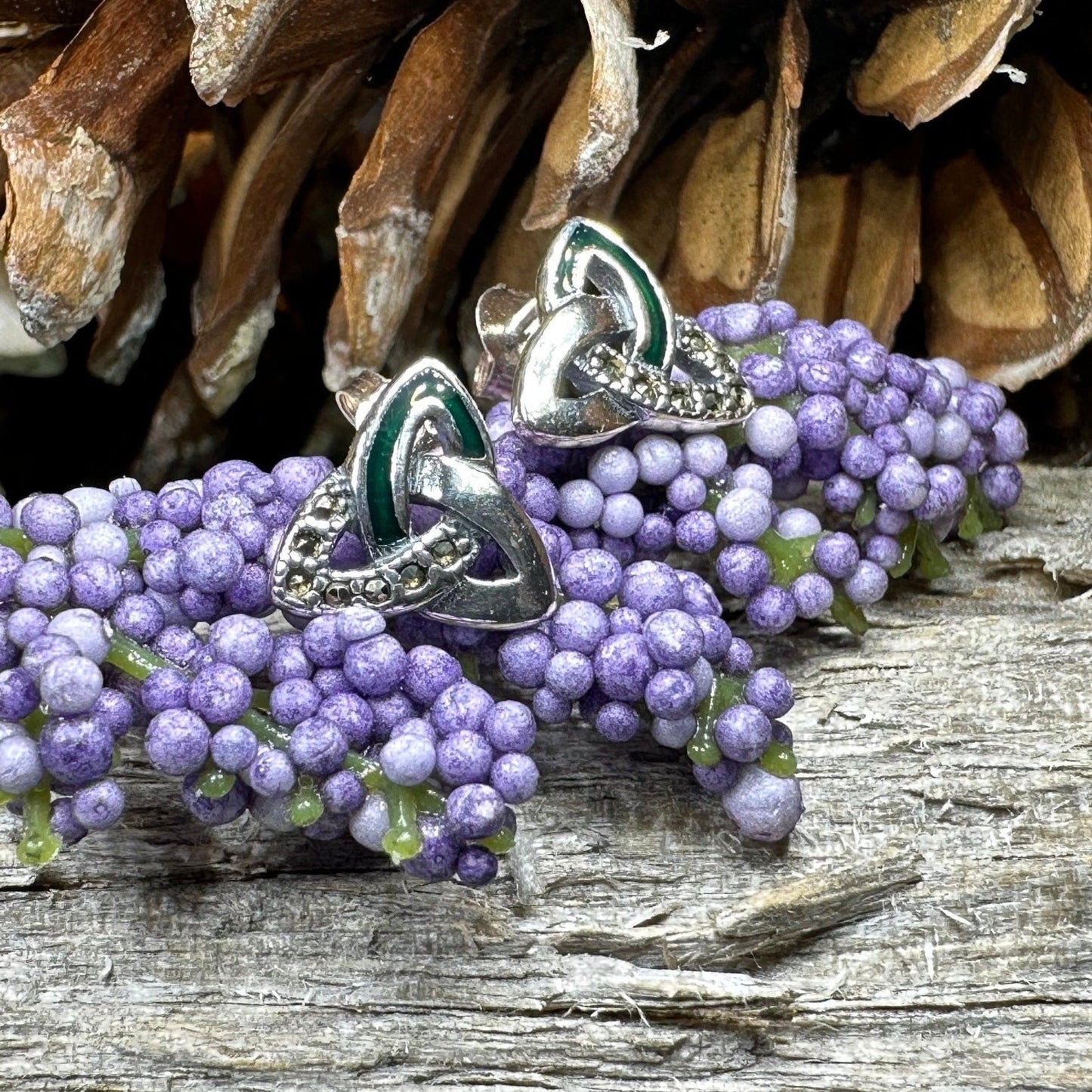 Chana Trinity Knot Post Earrings -  - Post Earrings