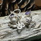 Cyrena Thistle Amethsyt Earrings -  - Dangle Earrings
