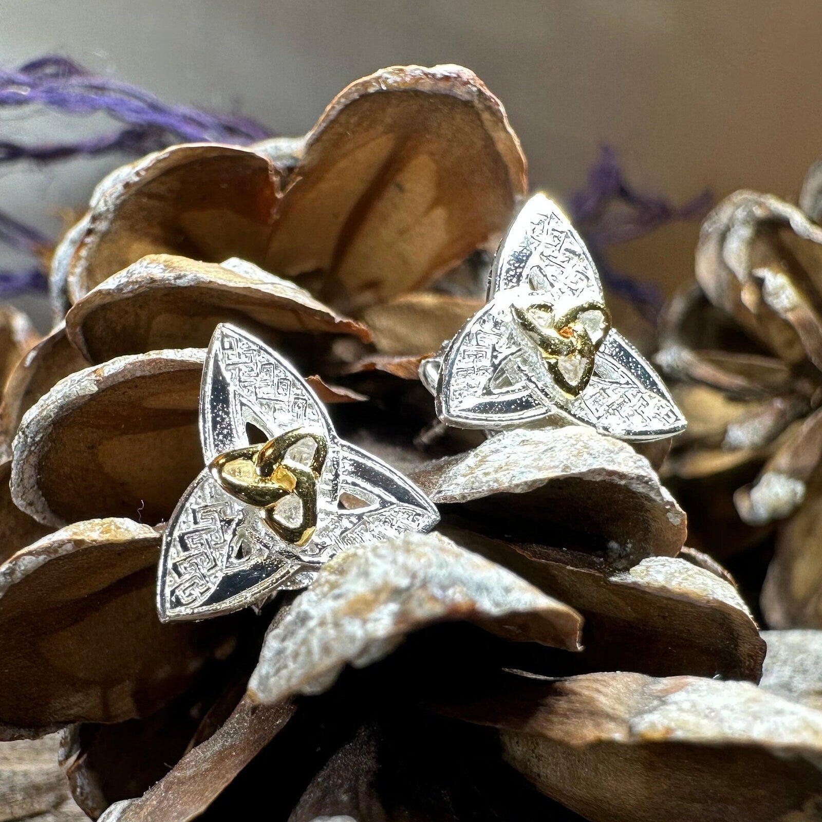 Elegance Trinity Knot Earrings -  - 