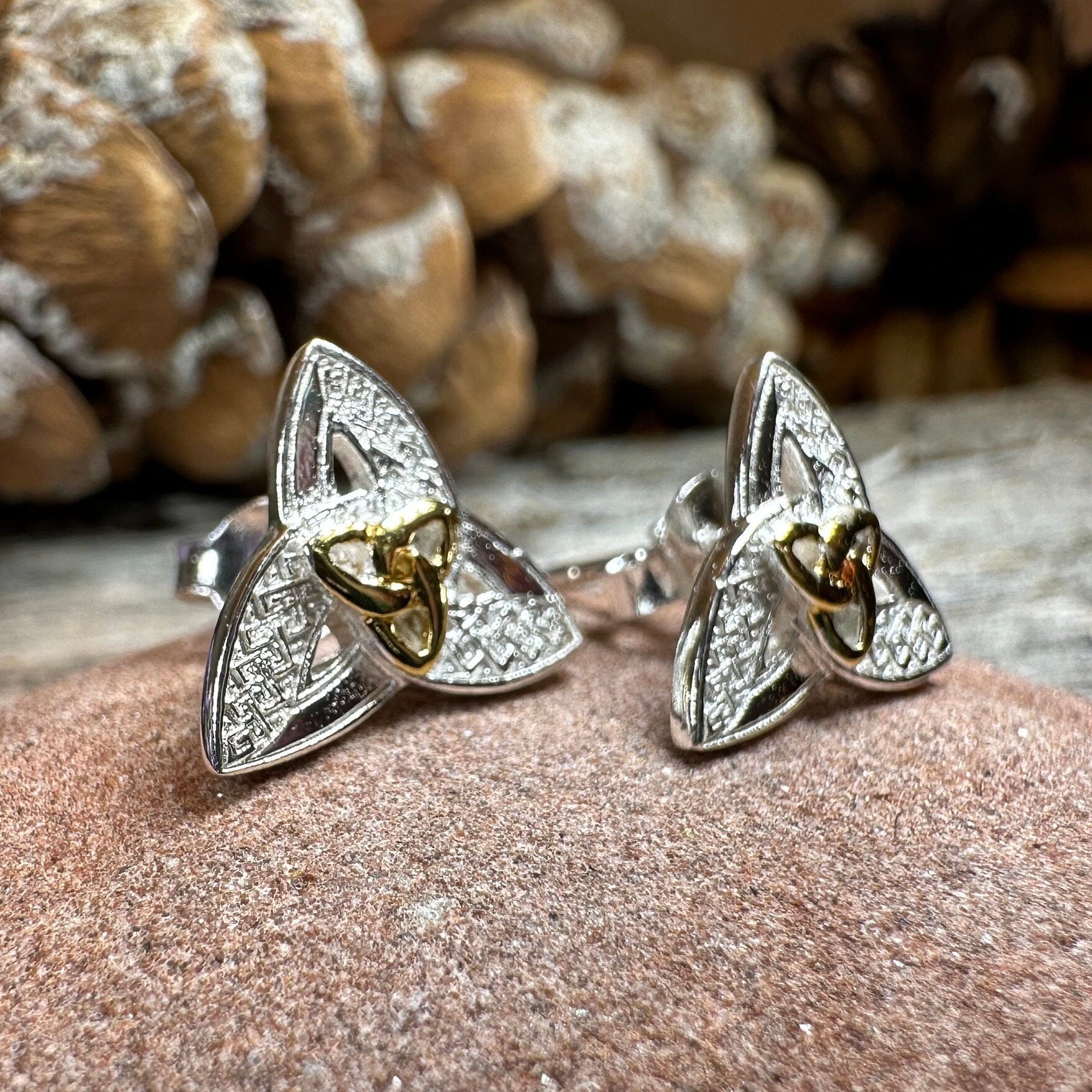 Elegance Trinity Knot Earrings -  - 