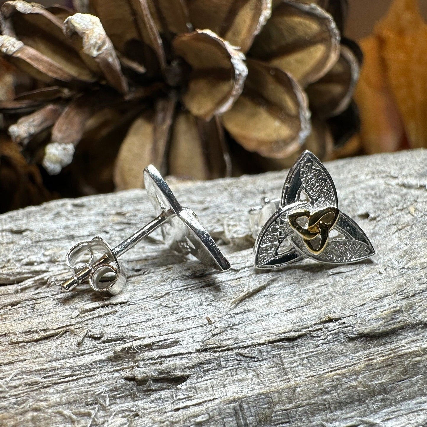 Elegance Trinity Knot Earrings -  - 