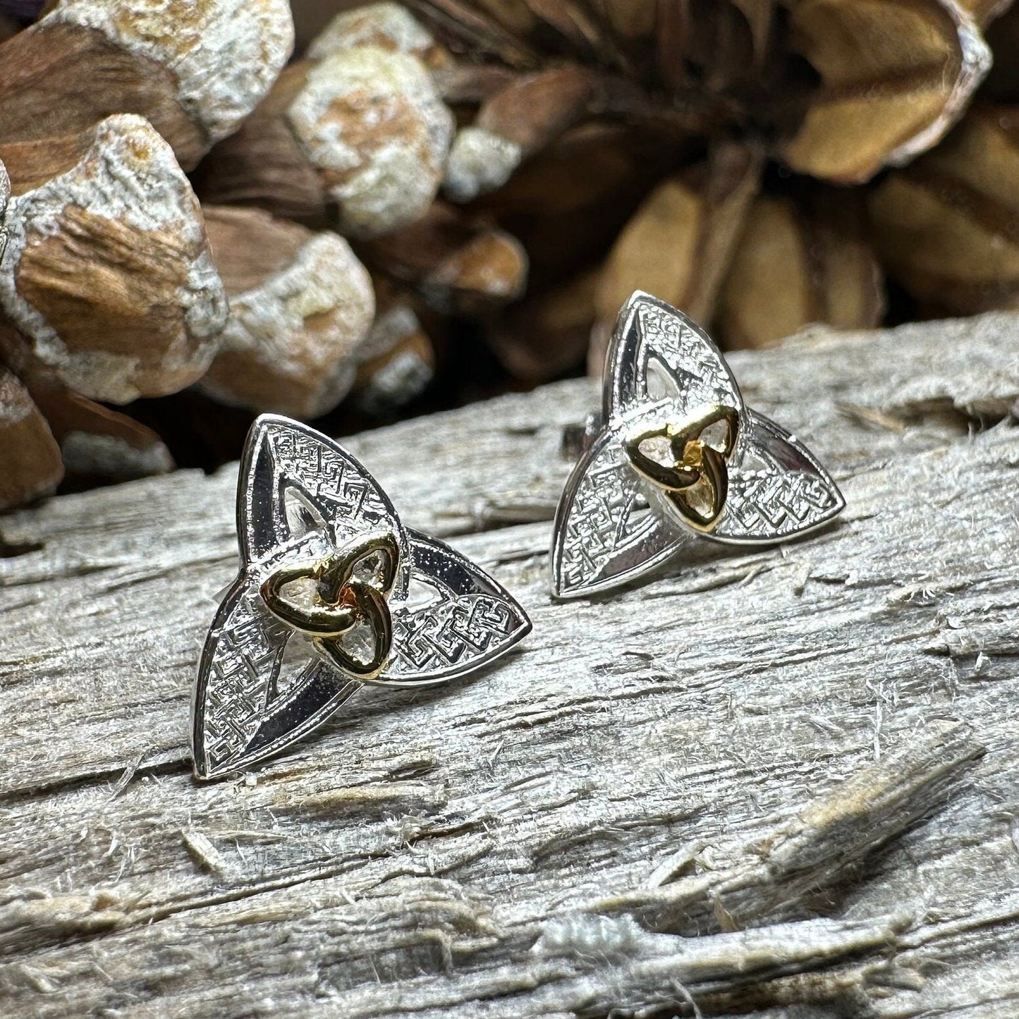 Elegance Trinity Knot Earrings -  - 