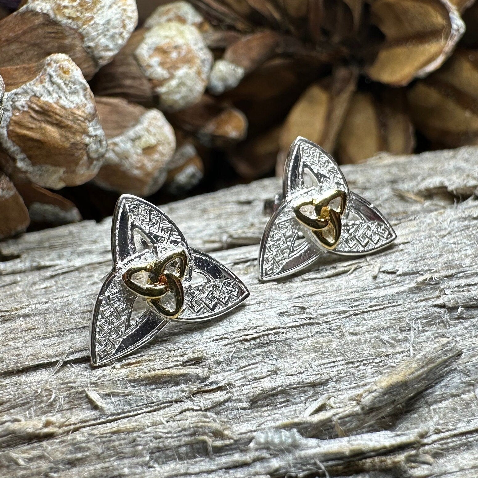Elegance Trinity Knot Earrings -  - 