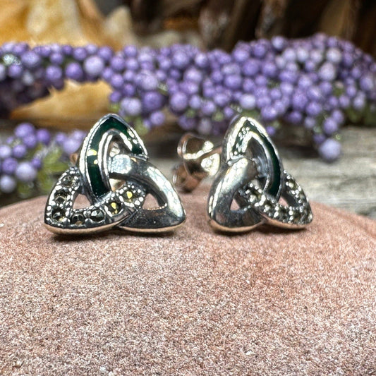 Chana Trinity Knot Post Earrings -  - Post Earrings