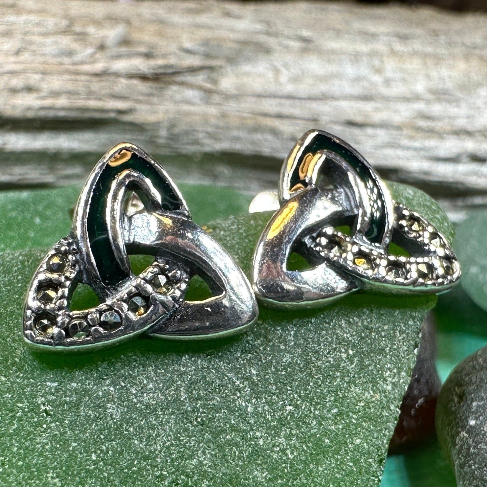 Chana Trinity Knot Post Earrings -  - Post Earrings