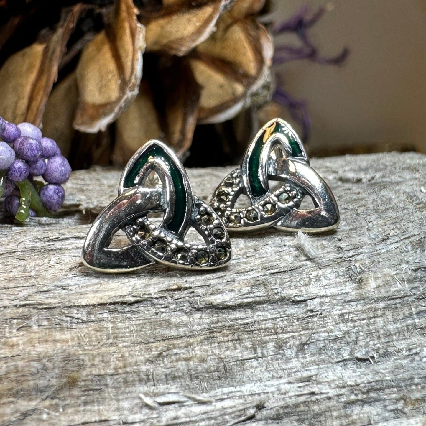 Chana Trinity Knot Post Earrings -  - Post Earrings