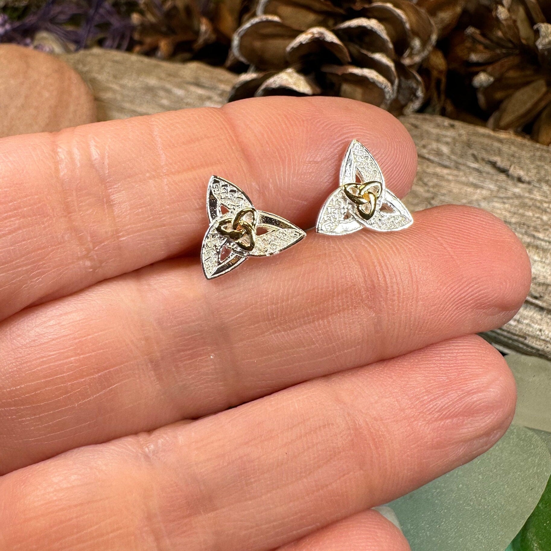 Elegance Trinity Knot Earrings -  - 