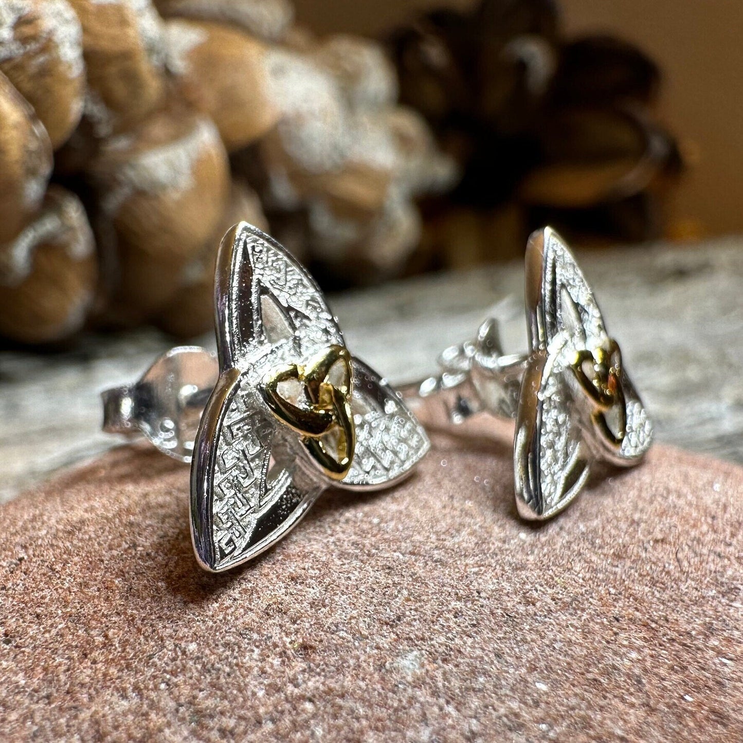 Elegance Trinity Knot Earrings -  - 