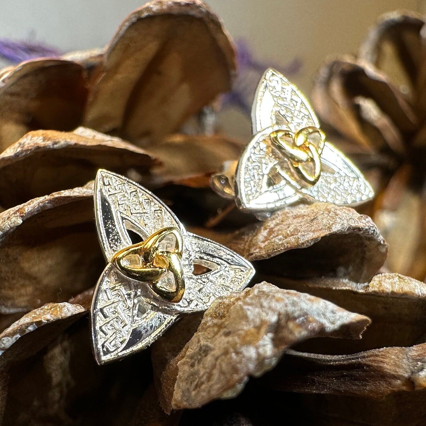 Elegance Trinity Knot Earrings -  - 