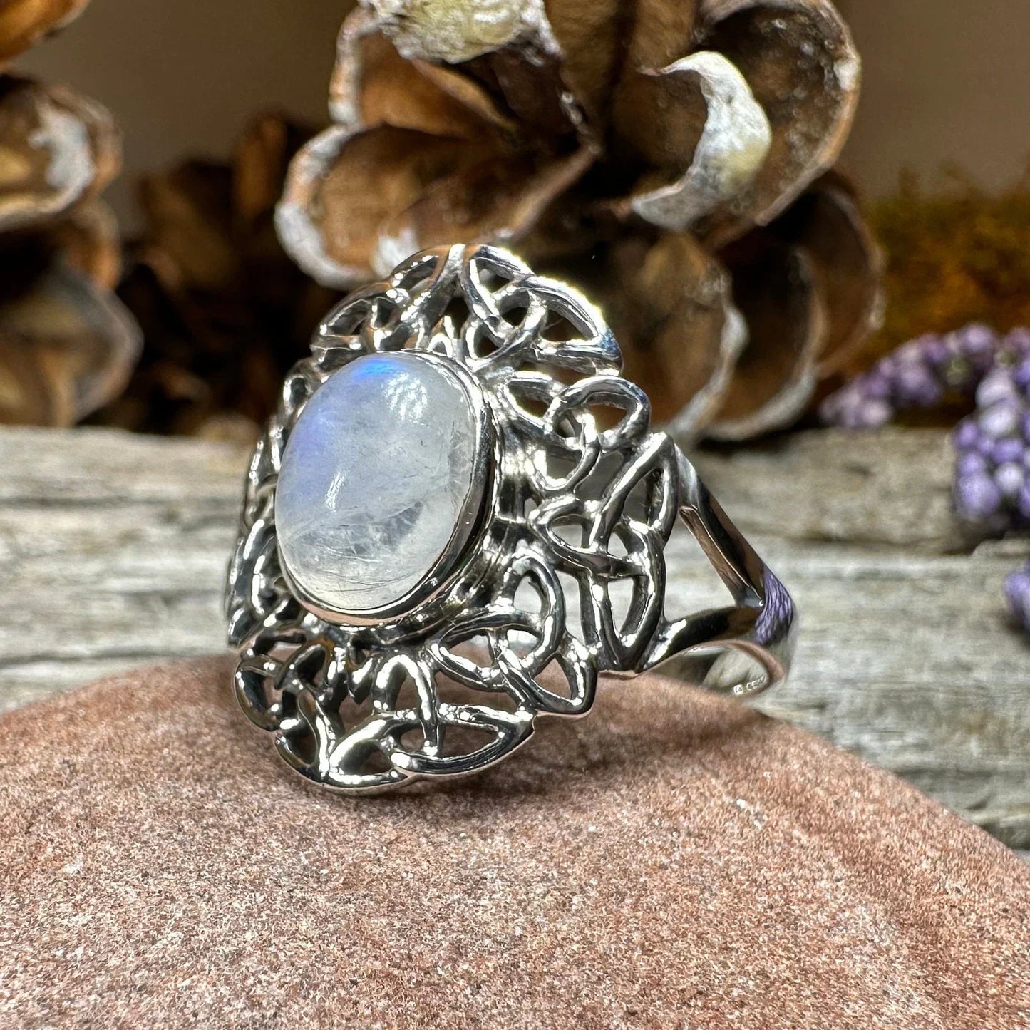 Celtic Starglow Moonstone Ring -  - Ring