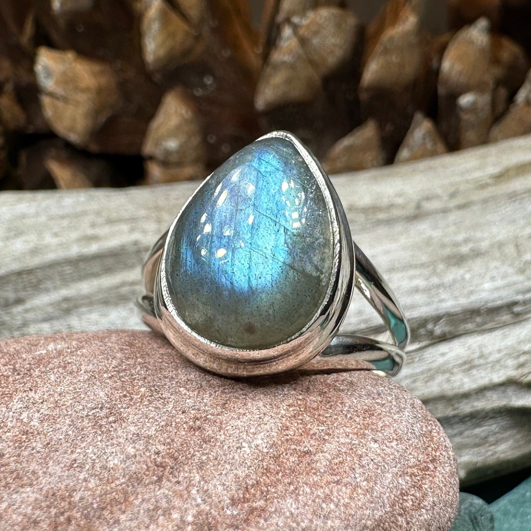 Celtic Twilight Labradorite Ring -  - Ring
